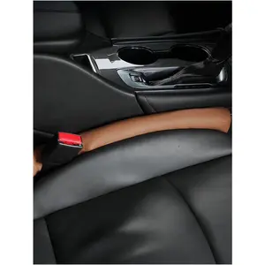 Car Seat Gap Filler Organizer Universal Side Gap Blocker for Console Preventing Items from Falling Soft Elastic Microfiber Leather and High Elastic Cotton Essential Car Accessories