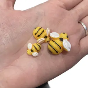 Set of 24 Bee Charms for Crafts