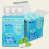 Neuro Peppermint Energy & Focus Gum/Mints - Sugar Free with Natural Caffeine, L-theanine, Vitamin B12 & Vitamin B6