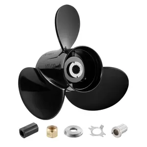 fathersdaygift  VEVOR Outboard Propeller, Upgrade OEM 15 Spline Tooth Aluminum Outboard Boat Propeller Fit Mercury/Mariner Engines 90-400 HP, 4-3/4 Gearcase, 3-Blade, RH (Right Hand Rotation), OEM No. 48-832832A45