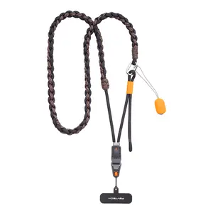 PGYTECH LinkGo Braided Version Phone Photography Shoulder Strap, Adjustable Quick Release Mount, Cleaning Cloth Protection for iPhone 17, Android and Smartphones