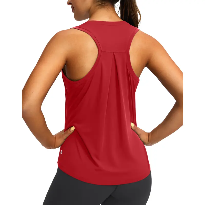 G Gradual Women's Athletic Tank Tops - Racerback Crew Neck, Lightweight Activewear, Loose-Fit, Quick Dry, UV-Protective, 4-way Stretch Move, Cooler Open Back, Curved Hem Sleeveless Athletic Apparel for Running/Yoga, Workout Gym Clothing, Summer Use #outdo