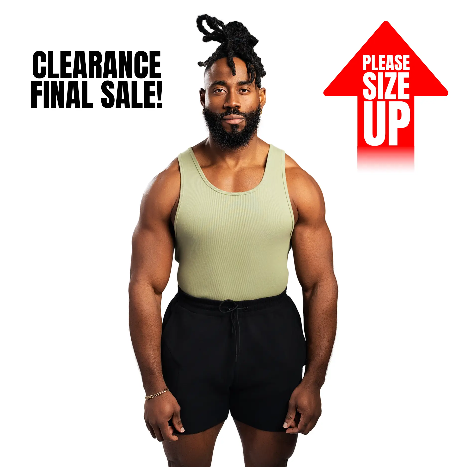 CLEARANCE | EKKO Beaters Tank Top | Please Size Up | Cotton and Spandex