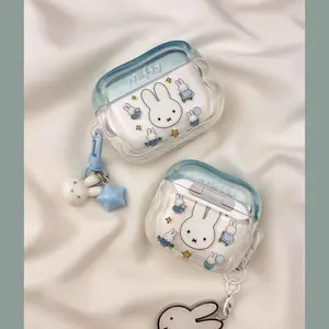 Miffy Cute Star Miffy Rabbit Suitable Airpodspro3 Apple Protective Cover Bluetooth Airpods4 Earphone Case 2Nd Generation
