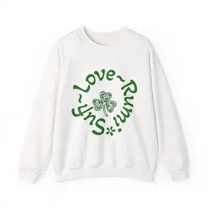Shamrock Love, Lucky Clover Crewneck Sweatshirt | St. Patrick's Day