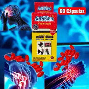 Atri Bion 60 Días Rojo Antioxidant Dietary Supplement - Vitamin B1, B2, B3, MSM, Glucosamine & Omega for Healthcare and Edible Fitness