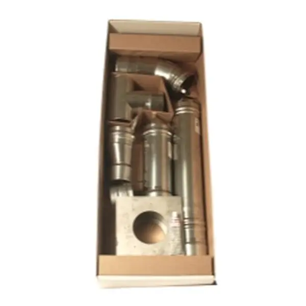 Mr. Heater 4 In Metal Horizontal Ventilation Kit with Elbow Pipe, 4" Horizontal Design, F260410, No Extra Parts Needed, Compatible with Big Max MHU50 & MHU80 Unit Heaters, Silver