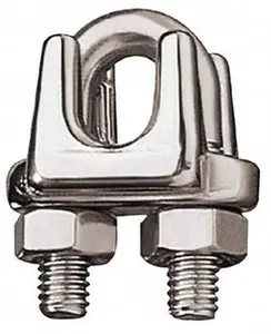 Ronstan 5/8" Wire Rope U-Bolt Grip, 316 Stainless Steel Rope Clamping Hardware (Model RF1685-16)