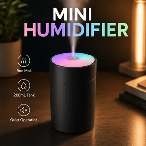 Aromatherapy Essential Oil Diffuser Humidifier with Color-Changing Night Light, Home Bedroom Humidity Control & Fresh Mist Atmosphere Relaxation Device