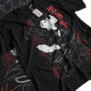 Black Butler Shirt, ciel phantomhive, Sebastian T-Shirt, Kuroshitsuji, Fashion Cotton, Full Colors, Full Sizes, For Men, For Women Casual