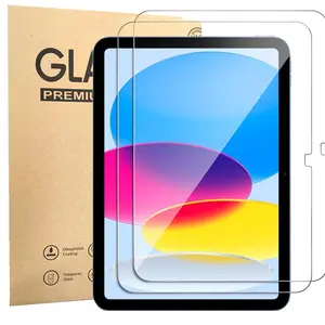 2-Pack iPad A16/a19 Chip Tempered Glass Tablet Screen Protector, Precise Fit for iPad 12/11/10 Gen, Anti-Fingerprint, High Transparency, Scratch Resistant