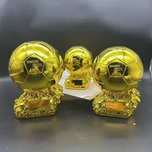 Artificial Golden Ball Trophy, Football Award Figurines, Best Player Trophy, Fan Product