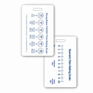 Wong-Baker FACES™ Pain Rating Scale w/ Numeric Rating Scale Badge Card