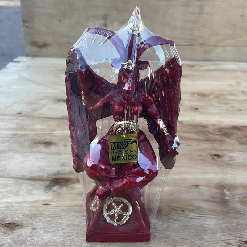 8” 1/2 inches Baphomet Red