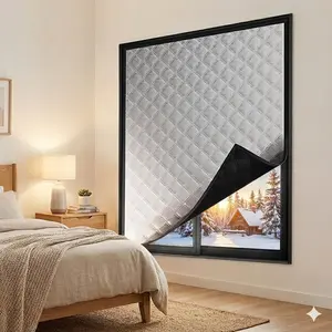 Cozy Winter Insulated Curtain, Windproof Cold-Blocking Design That Helps Maintain Indoor Warmth and Improve Seasonal Comfort