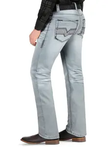 Pantalón para Hombre de Mezclilla Vaquero LAMASINI (Heavy Denim) LM1868