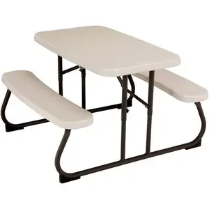 LIFETIME 280094   Kid's Picnic Table, Size 1, Almond