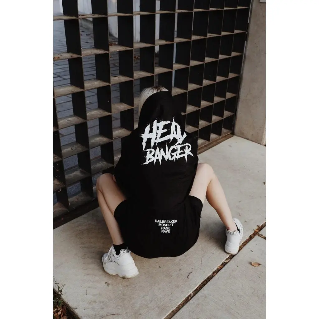 Black Headbanger Pashmina
