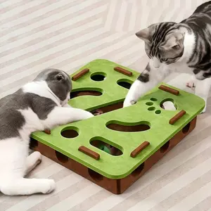 Interactive Cat Toy Maze Box, Durable Scratch-Resistant Puzzle Game, Fun Self-Entertainment for Pets, Ideal for Cat Interaction