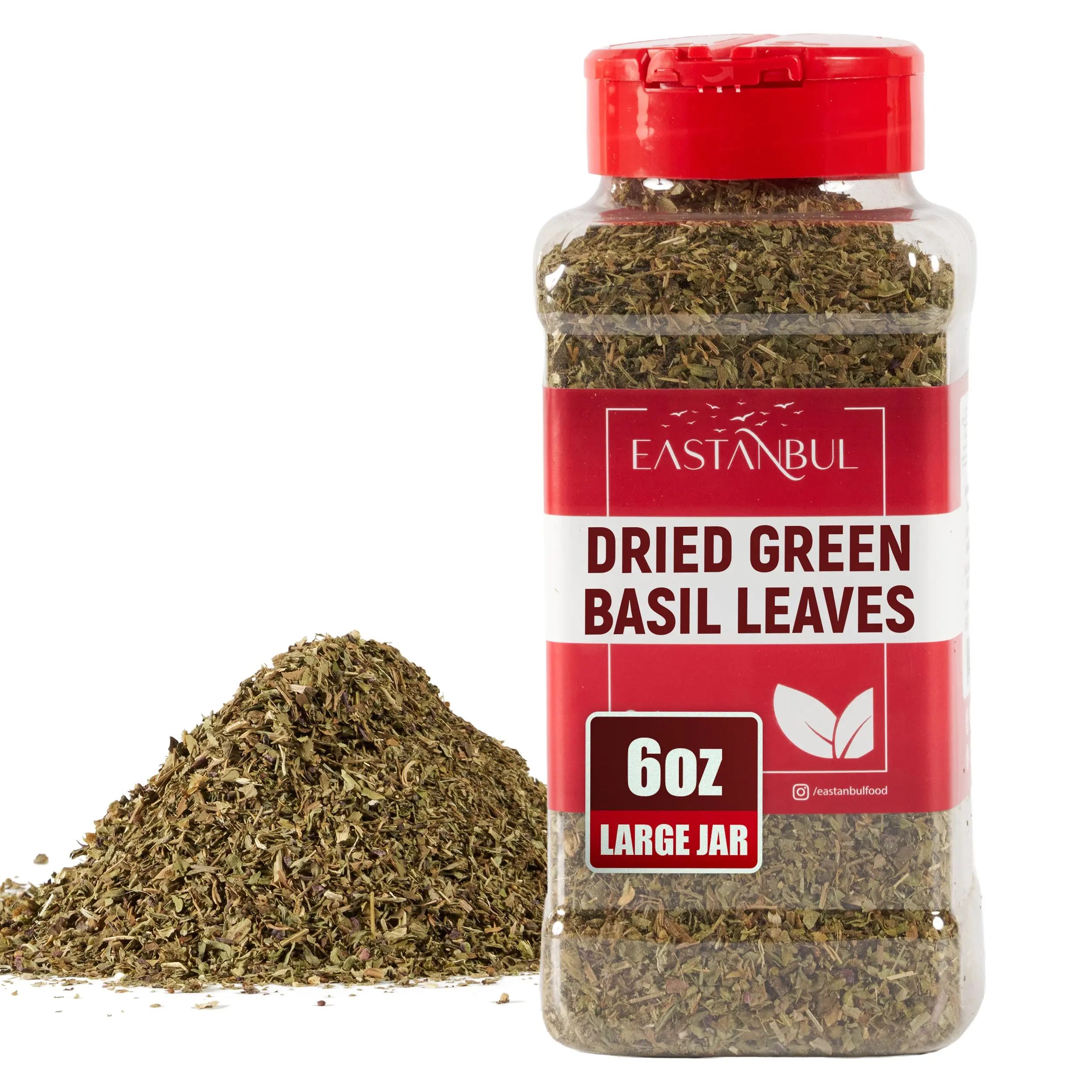 Eastanbul Dried Basil, Dried Basil Leaves, Turkish Feslegen, 6oz Spice Mint Eastanbul Dried Basil, Dried Basil Leaves, Turkish Feslegen, 6oz Spice Mint
