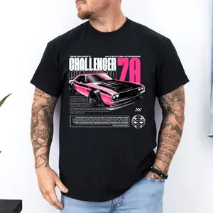 1970 Dodge Challenger Muscle Car Graphic Tee - Classic Car Lovers Shirt, Gift for Auto Enthusiasts, Retro Racing Style T-Shirt Sweatshirt Hoodie