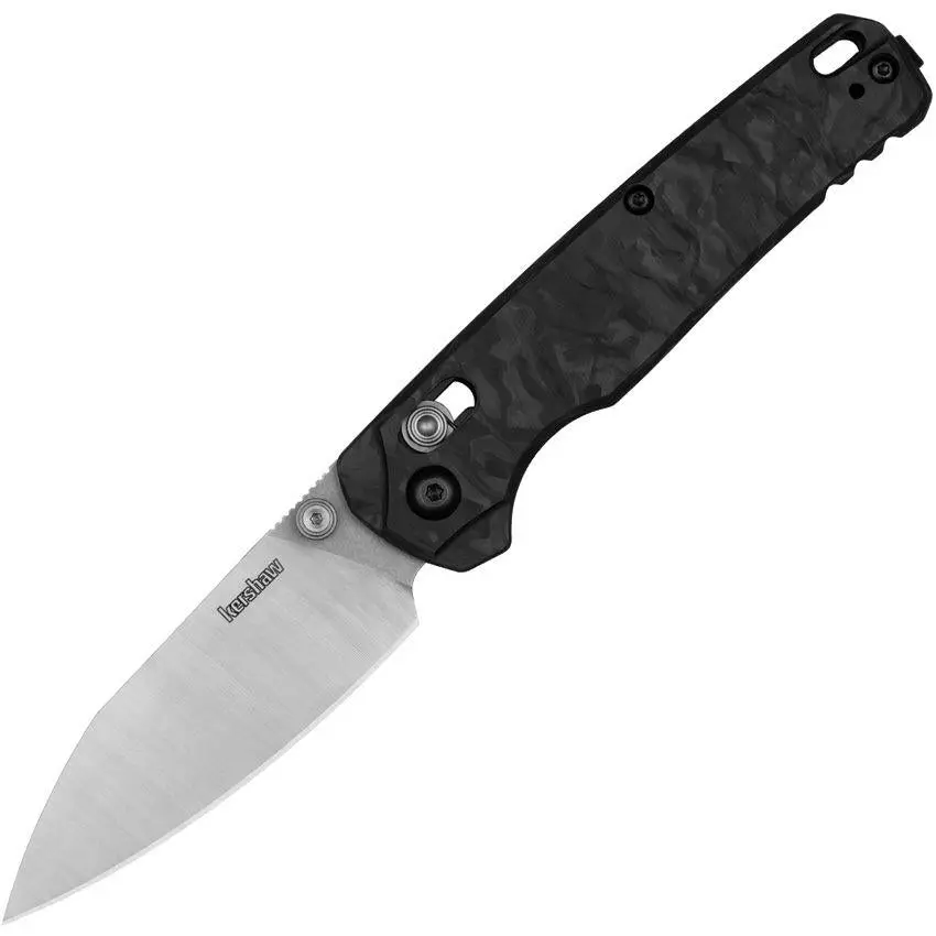 Kershaw Bel Air CF Pocket Knife - CPM MagnaCut Steel Blade, Carbon Fiber Handle, Made in USA for Camping & Hiking