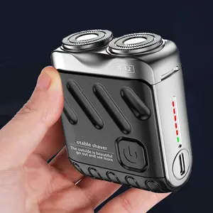 Wireless Electric for Men & Women, Ultra-Clean Mini Portable Beard Trimmer, Detachable Magnetic Dual-Head Razor, Safe Plastic Gift, Cordless Waterproof Shaver