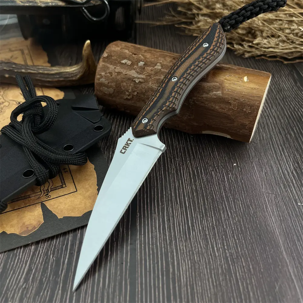 Jungle Hiking Knife: Fixed blade, durable 8Cr13Mov blade, G10 handle, outdoor camping and fishing knife, ergonomic tool, Outdoor Knives