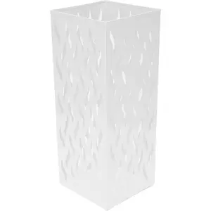 ZASCHMOY LUCKDANO Umbrella Holder, Space Efficient Organizer for Wet Umbrellas with Hollow Ventilated Design, for Home Office Hotel Entryway (White)