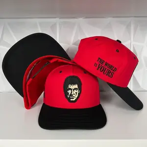 Tony Montana SnapBack hat-Red/black