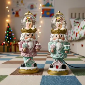 New Year's gift Cute The Nutcracker Decorations Figurines Set, Resin Decor for Home, Kitchen, Coffee Bar, Ideal Gift for Coffee Lovers. Decorate/Ornaments/gift