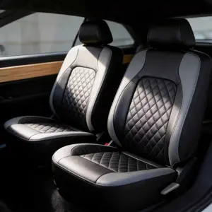 High-end fashion PU leather five-seat car seat cover, Car seat protectors, suitable for Toyota Corolla, front and rear seat protection interior accessories, universal, waterproof and anti-fouling, wear-resistant and durable, Sedan Seat Cover