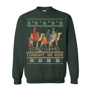 3 Wise Men Tonight We Ride Christmas Shirt, Faith Religious Christmas Shirt, True Story Christian Nativity Sweater, Christian Sweater, Christmas Gift