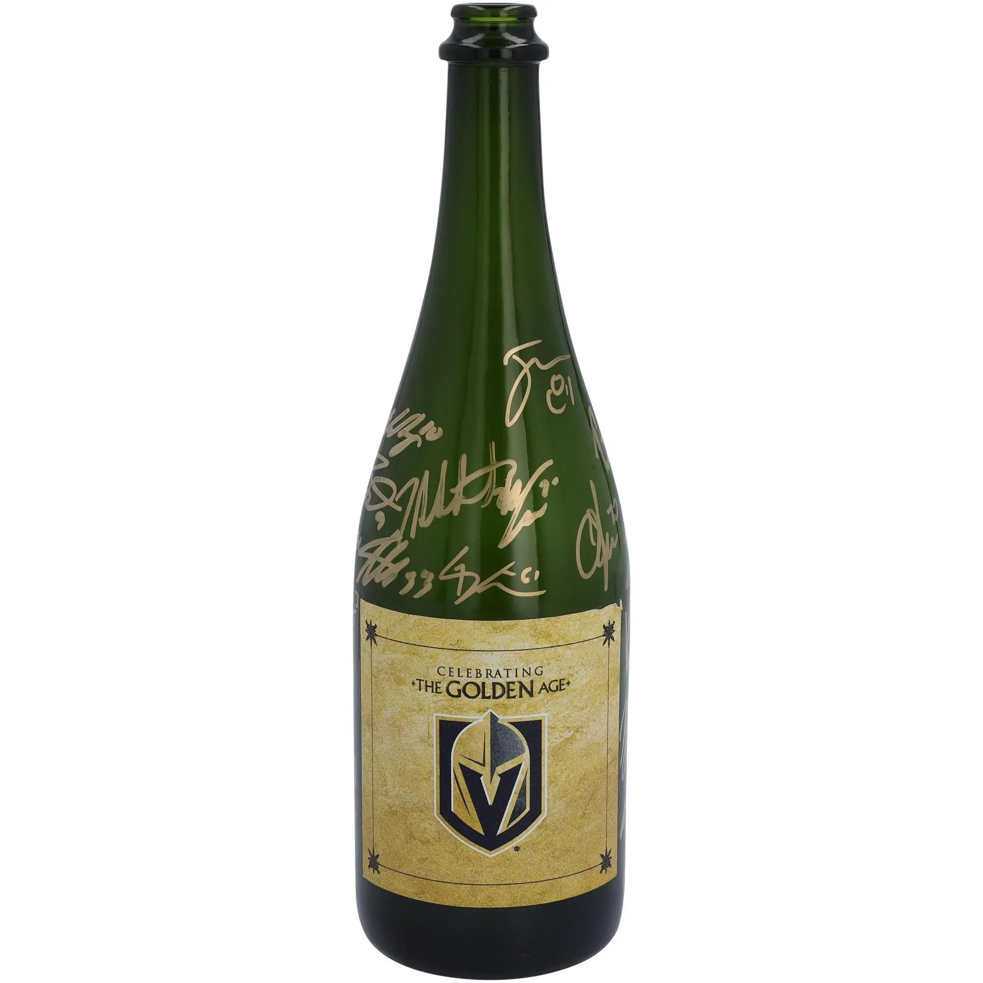 Vegas Golden Knights Autographed Celebration-Used Locker Room Champagne Bottle with 17 Signatures - Limited Edition of 9 - Fanatics Authentic Certified