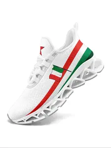 Women's Italy Flag Chunky Trainers, Unisex Comfortable Breathable Sneakers for Daily Wear, Casual Stylish Sport Walking Shoes