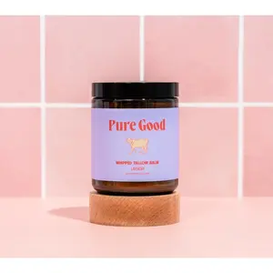 Pure Good Lavender – Calming Whipped Tallow Balm with Organic French Lavender for Red, Irritated & Sensitive Skin Acne Body Care