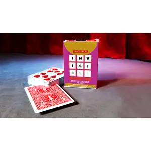 Bicycle Invisible Deck Bicycle Mandolin Red Trick Cards with Detailed Instructions by Daryl & Joshua Jay for Magic Tricks