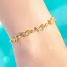 TMANI Adjustable Charm Bracelet - Sparkling Rhinestone Bling, Bejeweled Butterfly Animal Charms, Women's Fashion Modern Versatile Accessories, Everyday Wear Costume Jewelry for Women, Gifts for Girlfriend, Bejeweled Style Pieces