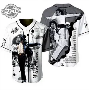Personalized Michael Jackson 3D Jersey King Of Pop Tribute Baseball Shirt