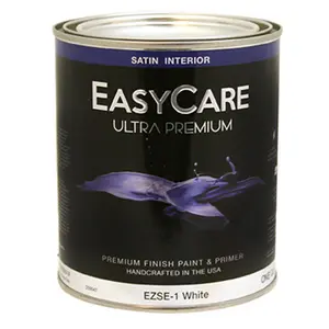 212 MAIN 1 qt Low Odor Satin Finish Latex Paint - Easy-Care Interior Satin Enamel, White (for Automotive & Motorcycle Paint Care)
