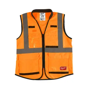 Milwaukee 48-73-5093 2XL/3XL Class 2 High Vis Orange Performance Safety Vest