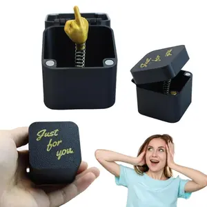 Funny Christmas Gift,Creative Surprise Finger Gesture Design Gift Box, Surprise Gift for Friends & Family