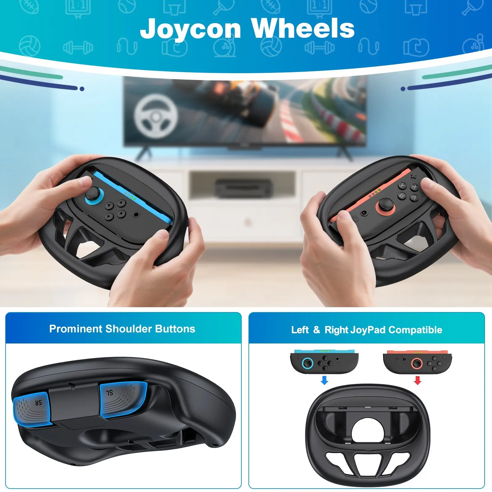 Switch 2 Sports Accessories 16 in 1 Bundle for Nintendo Switch 2