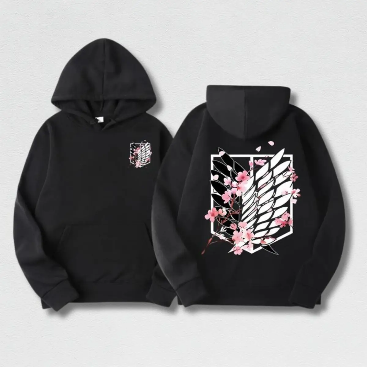 Fleece-Lined Graphic Hoodie, Unisex Casual Pullover Sweatshirt with a Statement Double-Sided Print, Soft Cotton Blend Style Top, Sweatshirts, Fabric