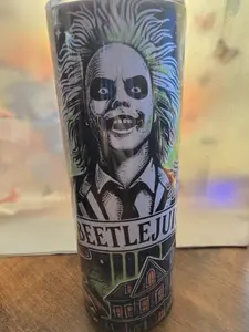 20oz Tumbler Stainless Steel- BeetleJuice