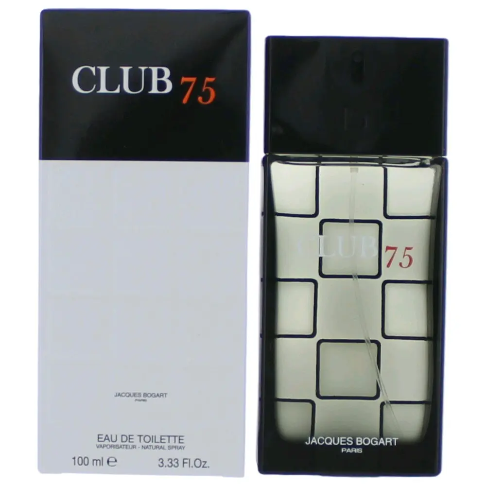 Club 75 by Jacques Bogart, 3.3 oz EDT for Men, Cedarwood, Lemon, Spicy, Citrus Blend, Oriental Spicy, 3 To 3.9 Fl Oz, Male Wear, Oriental Spice, Lavender
