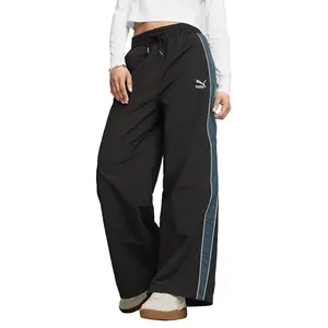 PUMA Womens T7 Play Paris Woven Pants Casual - Black