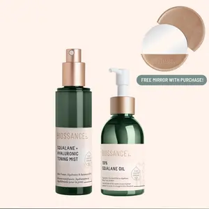 Biossance Head-to-Toe Hydration Duo-TikTok Exclusive Bundle- 100% Squalane Oil + Squalane + Hyaluronic Toning Mist – Hydrating, Plumping, Fast-Absorbing – For Dewy, Balanced Skin
