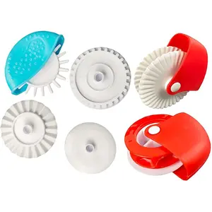 Wheel Decorator and Cutter, 6Pcs Pie Wheel, Pastry Wheel Roll, Pie Crust Cutter, Pastry Cutters, Pies Cutters, Pizza Pastry Pie Lattice Cookie Biscuit Decoration, Baking Cooking Tool