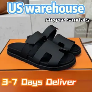 Chypre Sandals Designer Leather Women Man Slides Oran Sandal Summer Fla